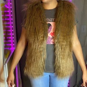 Faux fur vest